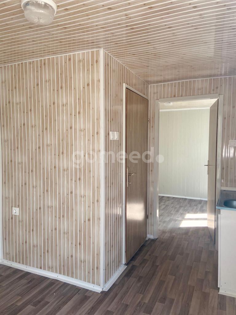 3x7 21m 2 Oda ful orjinal sandiwich panelden  wc duş lavabo mutfak soba yakılabilir