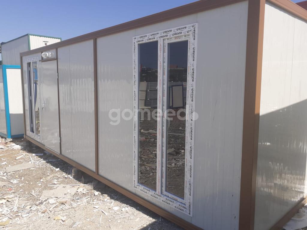 3x7 21m 2 Oda ful orjinal sandiwich panelden  wc duş lavabo mutfak soba yakılabilir