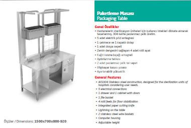 Paketleme Masası - Packaging Table