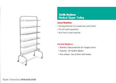 Terlik Arabası - Medical Slipper Trolley