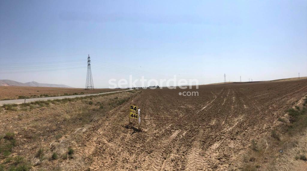 Konya Sarıcalar da 56.563 m2 yol üzeri Müstakil Tarla