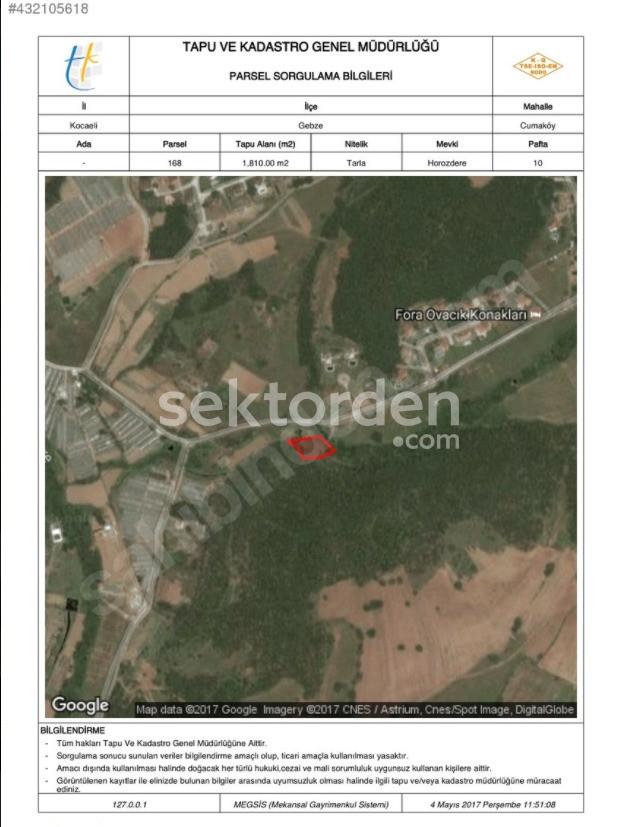 EMLAK WORKS'DEN KOCAELİ GEBZE'DE SATILIK ARSA